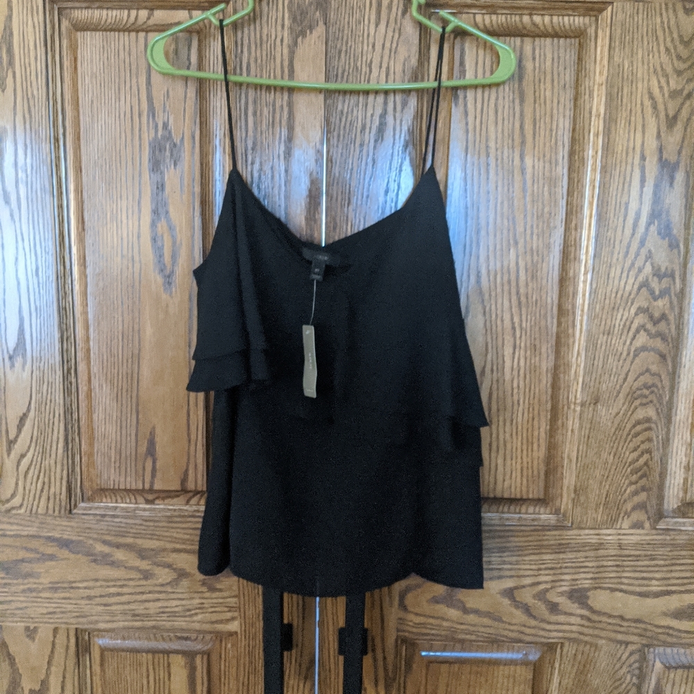 J Crew strappy/ruffled top 16T NWT
